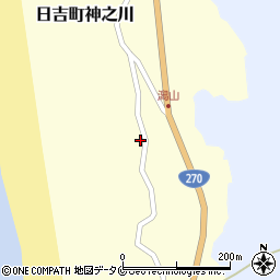 鹿児島県日置市日吉町神之川686周辺の地図