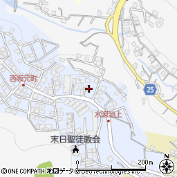 鹿児島県鹿児島市西坂元町8-20周辺の地図