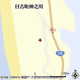 鹿児島県日置市日吉町神之川688周辺の地図