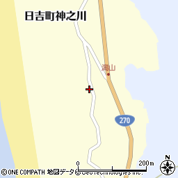鹿児島県日置市日吉町神之川685周辺の地図