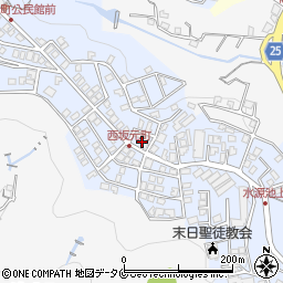鹿児島県鹿児島市西坂元町22周辺の地図