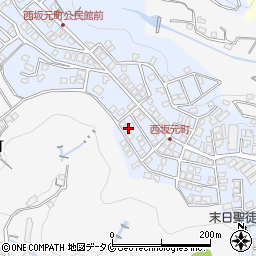 鹿児島県鹿児島市西坂元町18-6周辺の地図