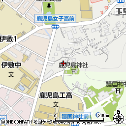 伊敷病院竹ノ子荘周辺の地図
