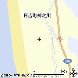 鹿児島県日置市日吉町神之川674周辺の地図