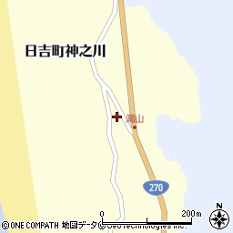 鹿児島県日置市日吉町神之川1050周辺の地図