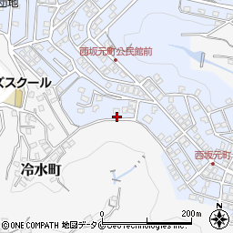 鹿児島県鹿児島市西坂元町34-1周辺の地図