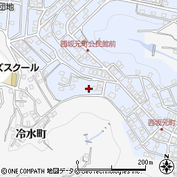 鹿児島県鹿児島市西坂元町34-12周辺の地図