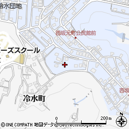 鹿児島県鹿児島市西坂元町34-16周辺の地図