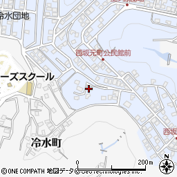 鹿児島県鹿児島市西坂元町34周辺の地図