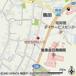 風田簡易郵便局周辺の地図
