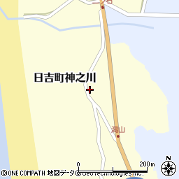 鹿児島県日置市日吉町神之川1087周辺の地図