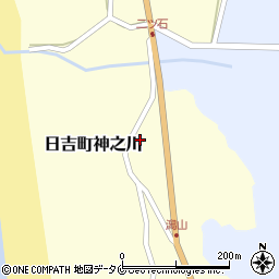 鹿児島県日置市日吉町神之川周辺の地図