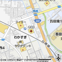 ゲオ日南店周辺の地図