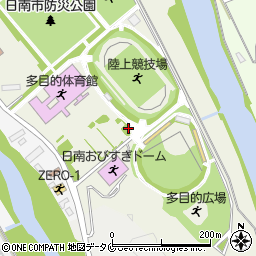日南総合運動公園トイレ周辺の地図