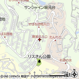 東坂元入口周辺の地図