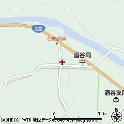 宮崎県日南市酒谷乙周辺の地図