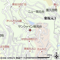 坂元東公園周辺の地図