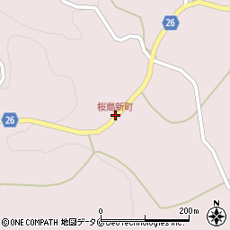 桜島新町周辺の地図