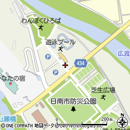 日南総合運動公園プール前公衆トイレ周辺の地図
