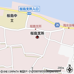 鹿児島市役所農業委員会　事務局桜島支局周辺の地図