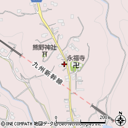 町田家の墓入口周辺の地図