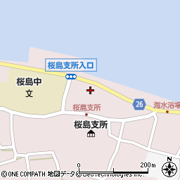 ＪＡ鹿児島みらい桜島周辺の地図