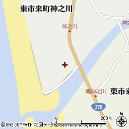 鹿児島県日置市東市来町神之川205周辺の地図