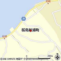 鹿児島県鹿児島市桜島松浦町周辺の地図