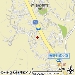鹿児島吉田線周辺の地図