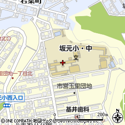 鹿児島市立坂元中学校周辺の地図