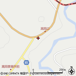 高岡口簡易郵便局周辺の地図