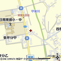 日南東郷郵便局周辺の地図