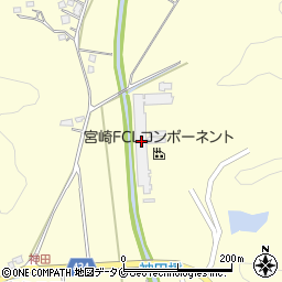 宮崎富士通コンポーネント株式会社　本社工場周辺の地図