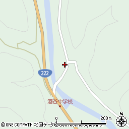 宮崎県日南市酒谷甲84周辺の地図