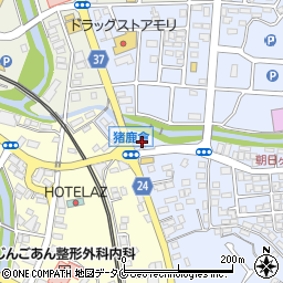 井上石油株式会社　伊集院給油所周辺の地図