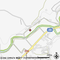 鹿児島県日置市伊集院町清藤周辺の地図