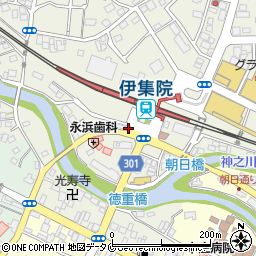 ＪＲ九州伊集院駅周辺の地図