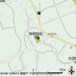 大田中公民館周辺の地図