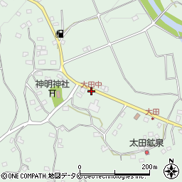 大田中周辺の地図