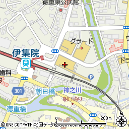 マツモトキヨシソレイユタウン伊集院店周辺の地図