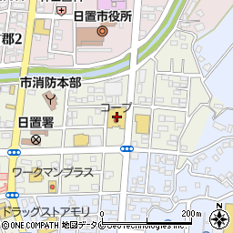 コープ伊集院店周辺の地図