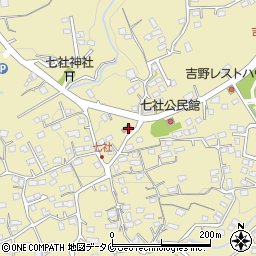 鹿児島七社簡易郵便局周辺の地図
