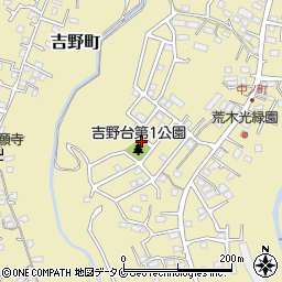 吉野台第一公園トイレ周辺の地図