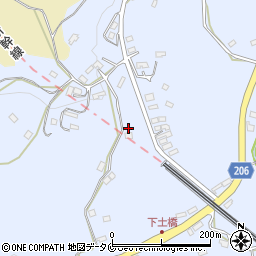 鹿児島県日置市伊集院町土橋2052-5周辺の地図