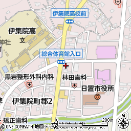 コスモセルフステーション伊集院中央ＳＳ周辺の地図