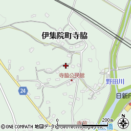 鹿児島県日置市伊集院町寺脇周辺の地図