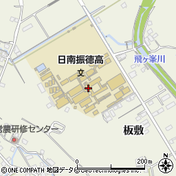 宮崎県立日南振徳高等学校周辺の地図