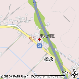 宮崎県日南市松永107-1周辺の地図