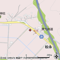宮崎県日南市松永104-1周辺の地図