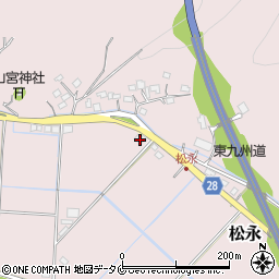 宮崎県日南市松永91周辺の地図